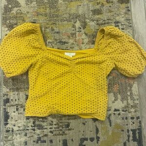 H&M  trendy yellow blouse (s)